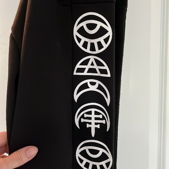 🧿 EVIL EYE 🪬 MOON 🌚 WICCAN CARDIGAN🧙🏻♀️🐈⬛sz.MEDIUM - Picture 12 of 13